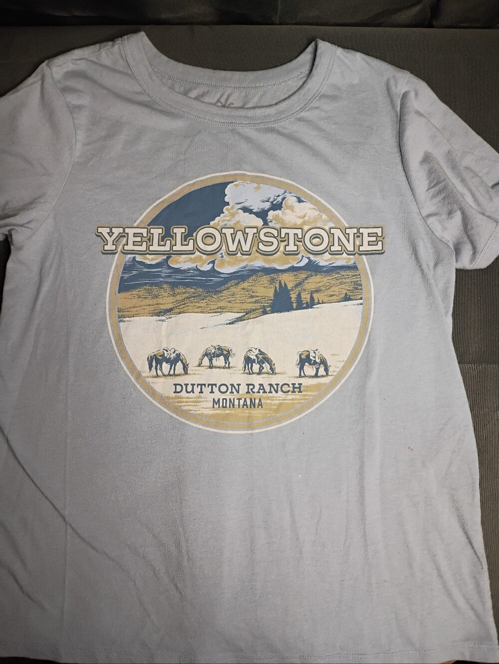 Yellowstone Graphic Short Sleeve Tee - Light Gray
